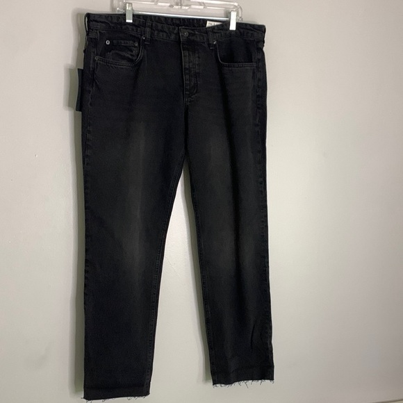 Rag and bone Drey Low Rise Slim boyfriend jeans Highland Black 24 women’s new - Picture 3 of 6